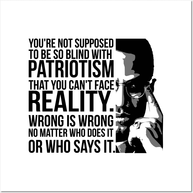 Patriotism vs Reality Wall Art by UrbanLifeApparel